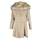 BNWT Beige Fur Collar Coat | Size 12