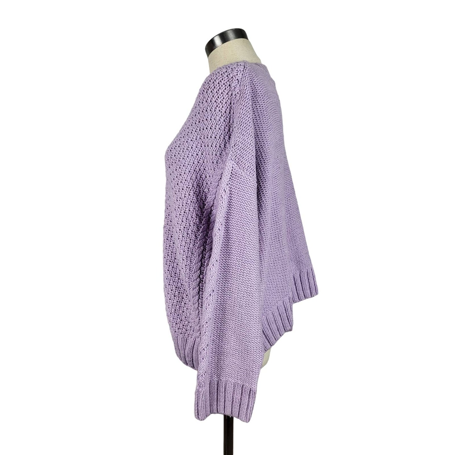 Billabong Cable Knit Lavender Jumper | Size Small