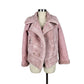 Baby Pink Faux Fur Coat | Size M