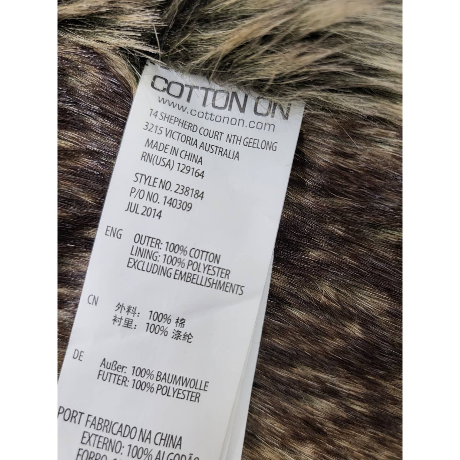 Victoria's secret faux fur on sale jacket