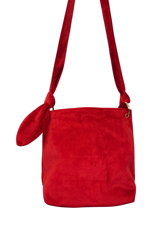 Red Velvet Handbag