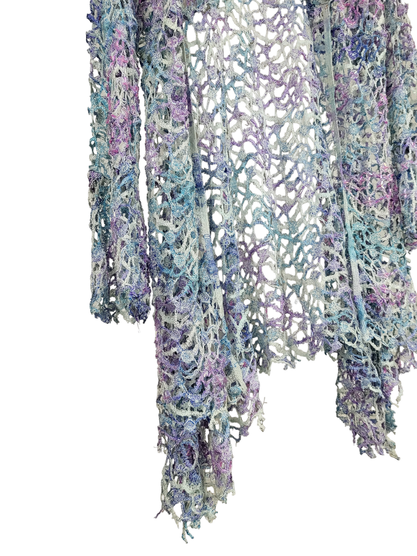 Beaded Waterfall Cardigan, hem