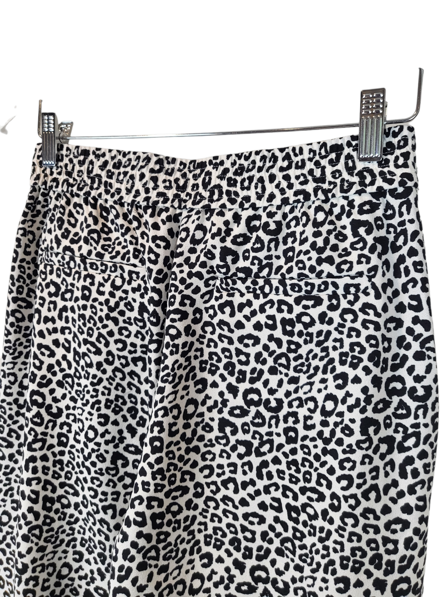 Leopard Wide Leg Pant, back waist view