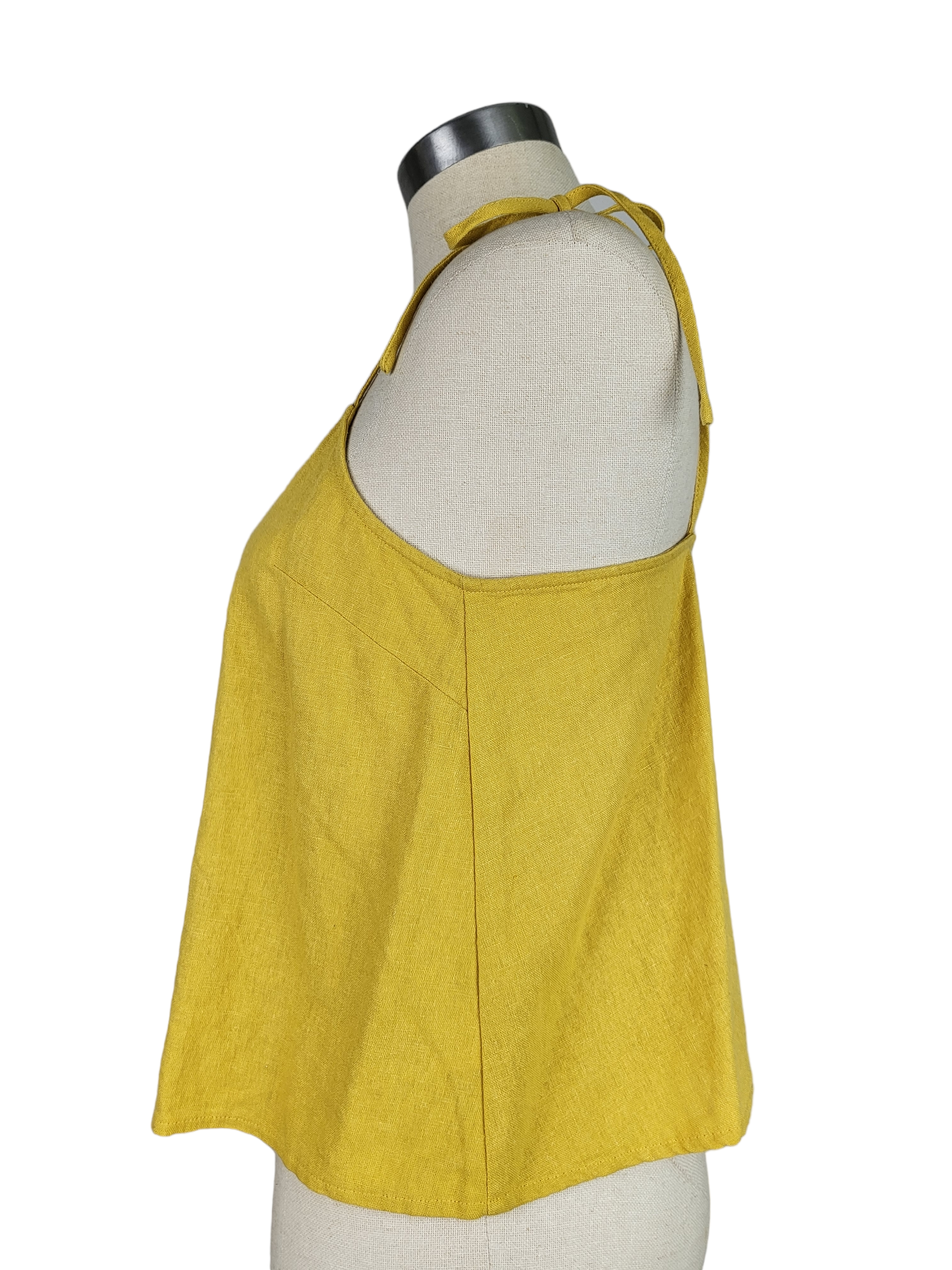 Mustard Tie Strap Cami Top, side