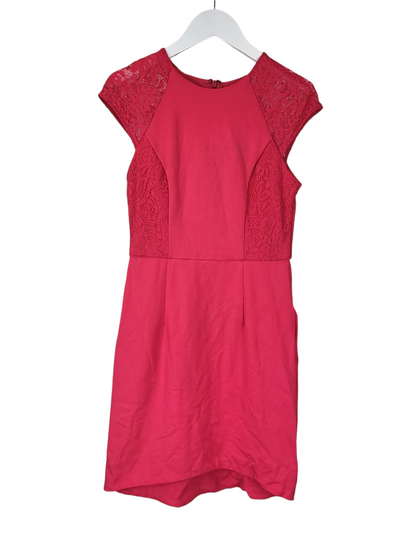 Pink Lace Stretch Dress | Size 10