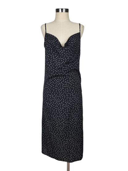 Polka Dot Cowl Slip Dress, front