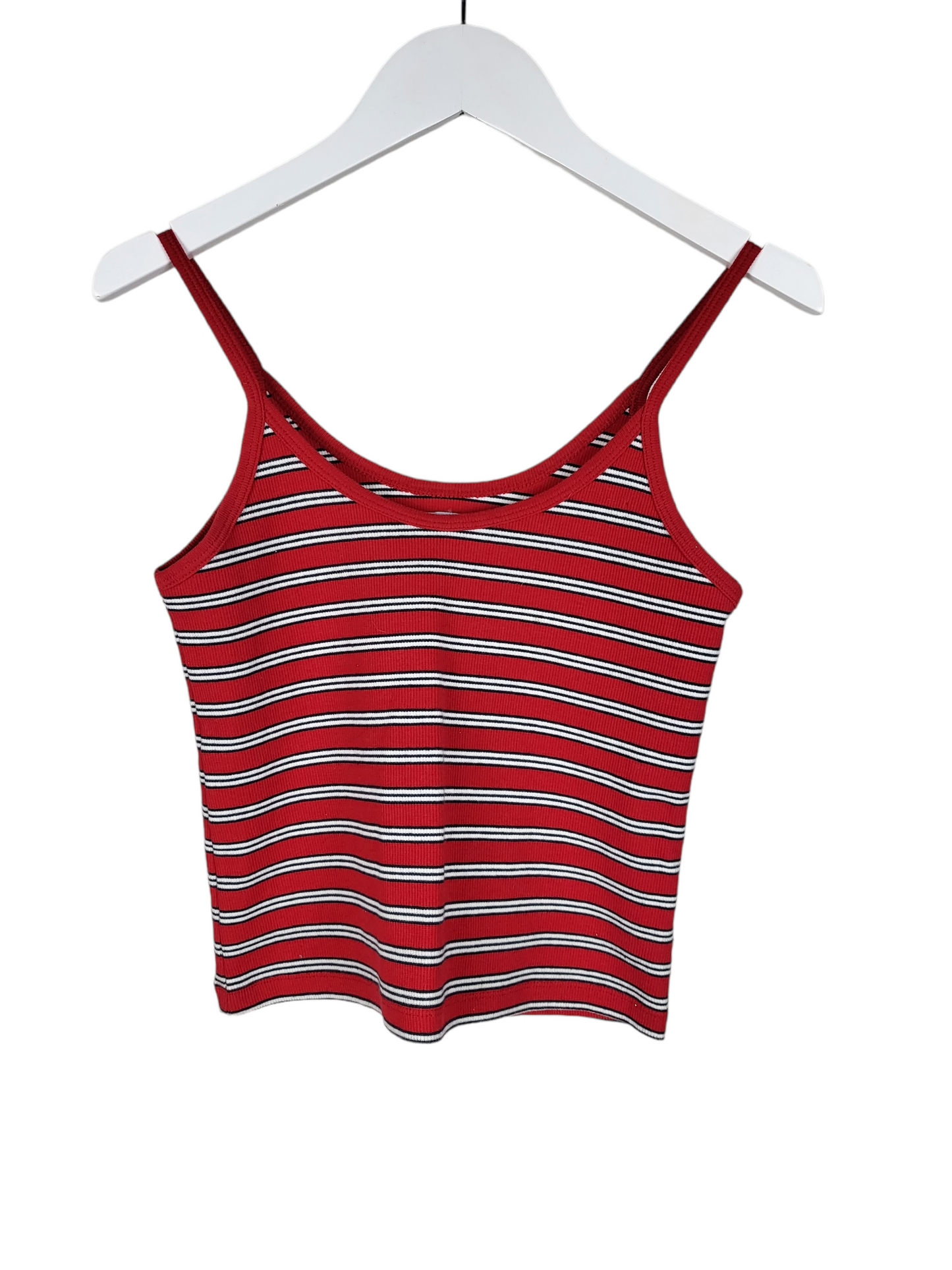 Red and White Stretch Singlet | Size 8