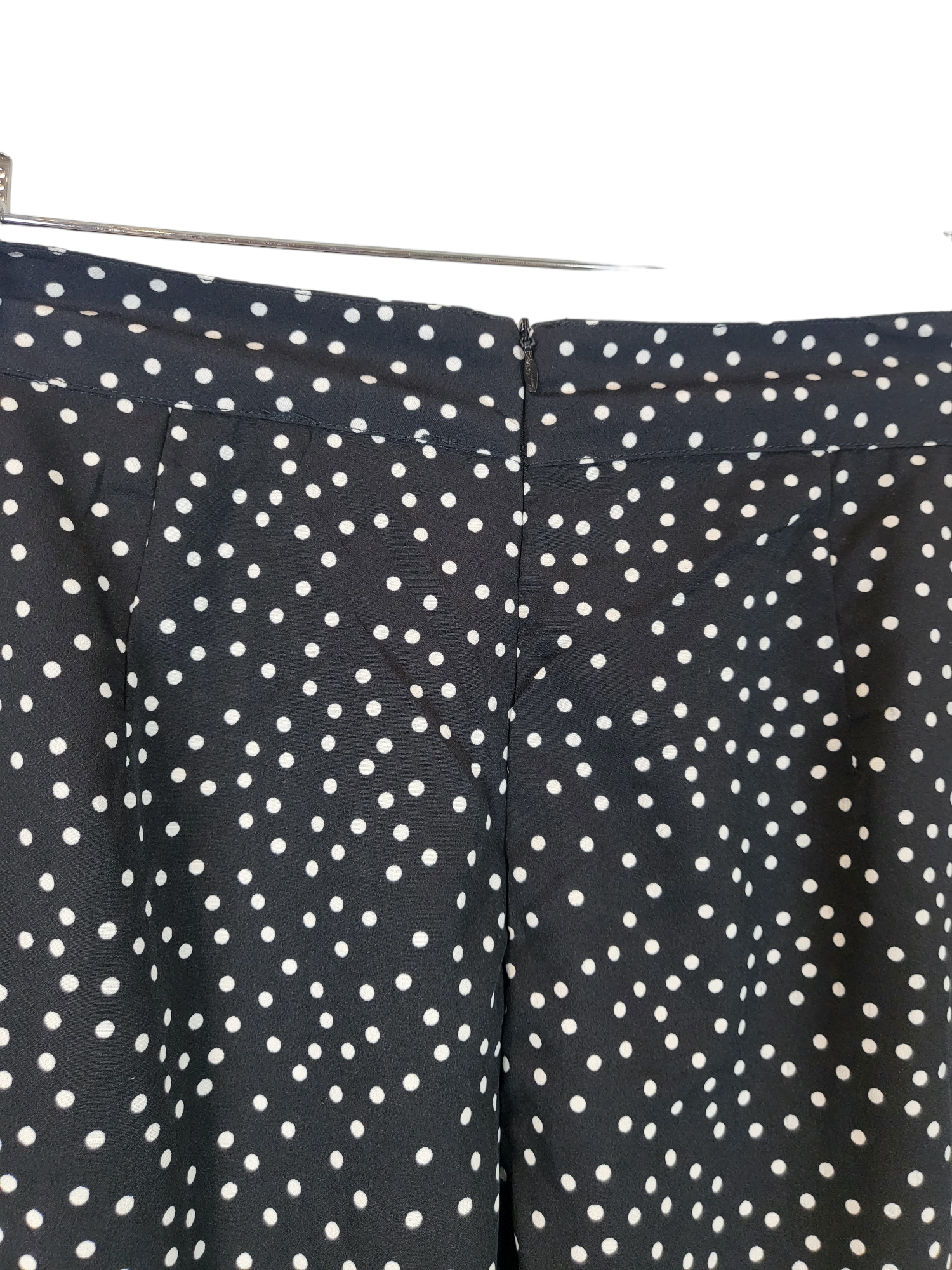 Wide Leg Polka Dot Pant, back waist view